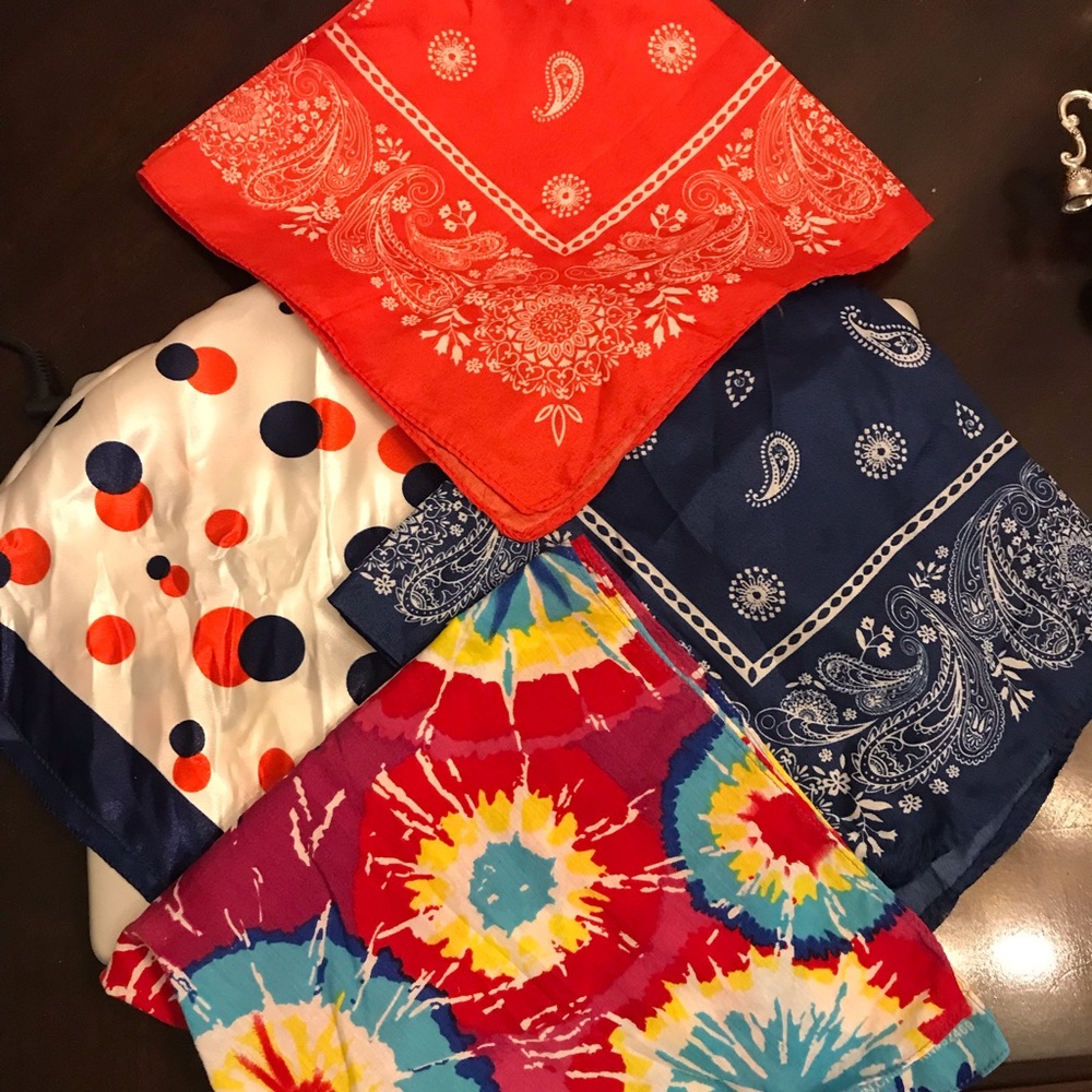 Colorful Bandana  Set of Four